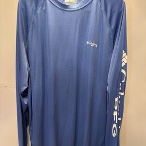Columbia Classic Blue Crew Neck Tee